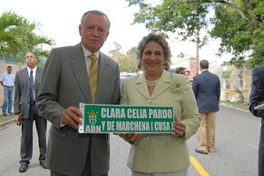Vicepresidente Alburquerque y vicesindica  Alexandra Izquierdo encabezan acto designaci&oacute;n calle de